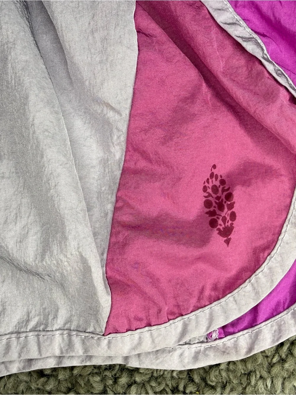 Free People Athletic Shorts with Pink and Magenta Panels